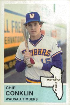 1982 Fritsch Wausau Timbers #28 Chip Conklin Front