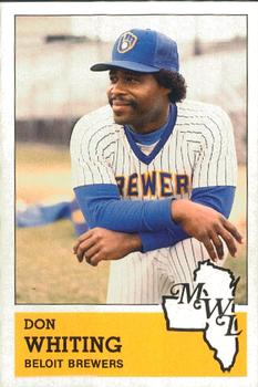 1983 Fritsch Beloit Brewers #14 Don Whiting Front