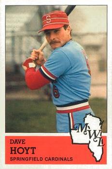 1983 Fritsch Springfield Cardinals #16 Dave Hoyt Front