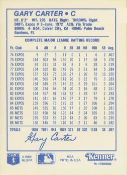 1989 Kenner Starting Lineup Cards One-on-One #4118052000 Gary Carter Back