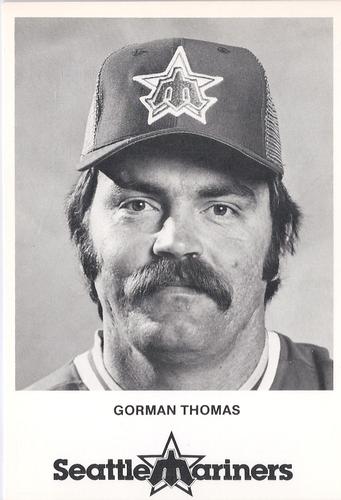 1984 Seattle Mariners Postcards #NNO Gorman Thomas Front