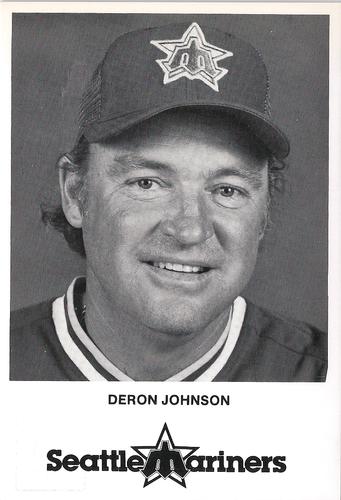 1985 Seattle Mariners Postcards #NNO Deron Johnson Front