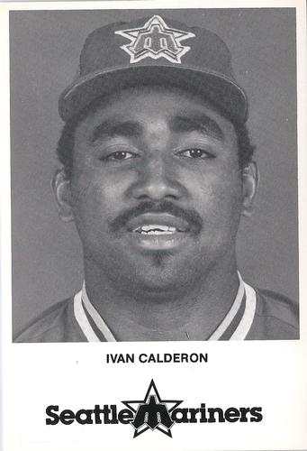 1985 Seattle Mariners Postcards #NNO Ivan Calderon Front