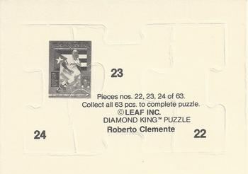 1987 Donruss - Roberto Clemente Puzzle #22-24 Roberto Clemente Back