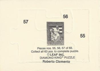 1987 Donruss - Roberto Clemente Puzzle #55-57 Roberto Clemente Back