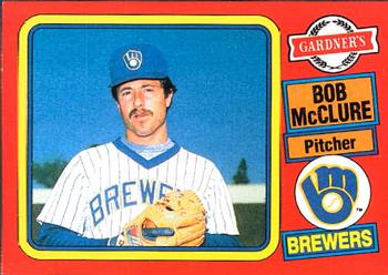 1985 Topps Gardner's Bakery Milwaukee Brewers #12 Bob McClure Front