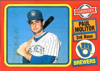 1985 Topps Gardner's Bakery Milwaukee Brewers #13 Paul Molitor Front