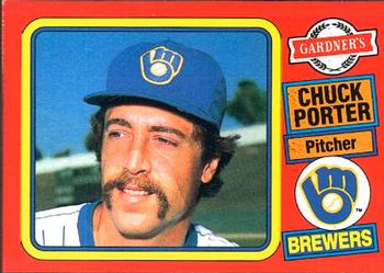 1985 Topps Gardner's Bakery Milwaukee Brewers #16 Chuck Porter Front