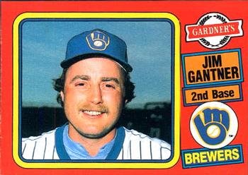 1985 Topps Gardner's Bakery Milwaukee Brewers #7 Jim Gantner Front