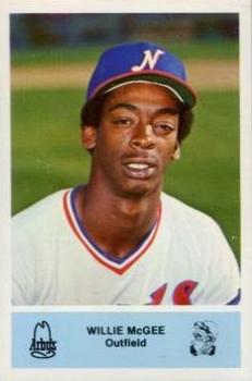 1981 Nashville Sounds #9 Willie McGee Front