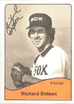 1979 TCMA Knoxville Knox Sox #8 Richard Dotson Front