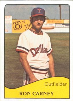 1979 TCMA Tulsa Drillers #18 Ron Carney Front