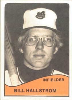 1979 TCMA Waterloo Indians #3a Bill Hallstrom Front