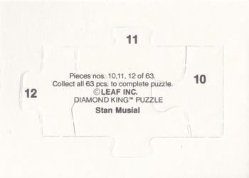 1988 Donruss - Stan Musial Puzzle #10-12 Stan Musial Back