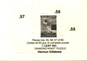 1991 Leaf - Harmon Killebrew Puzzle #55-57 Harmon Killebrew Back