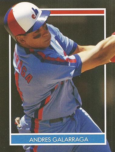 1990 Publications International Hottest 50 Players Stickers #NNO Andres Galarraga Front