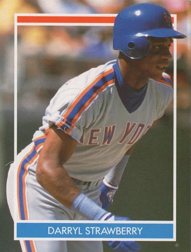 1990 Publications International Hottest 50 Players Stickers #NNO Darryl Strawberry Front