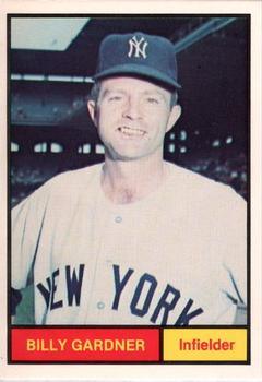 1982 Galasso 1961 World Champions New York Yankees #37 Billy Gardner Front
