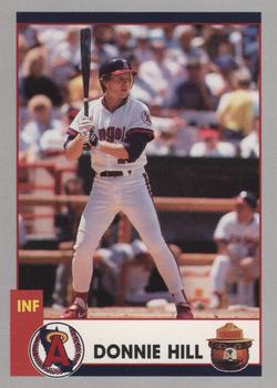1991 California Angels Smokey #7 Donnie Hill Front