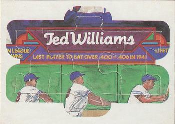 1984 Donruss Action All-Stars - Ted Williams Puzzle #49-51 Ted Williams Front
