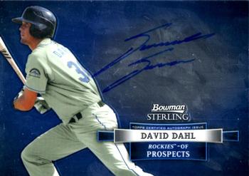 2012 Bowman Sterling - Prospect Autographs #BSAP-DD David Dahl Front