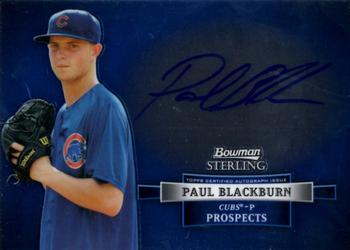 2012 Bowman Sterling - Prospect Autographs #BSAP-PB Paul Blackburn Front