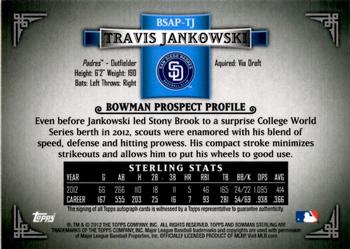 2012 Bowman Sterling - Prospect Autographs #BSAP-TJ Travis Jankowski Back