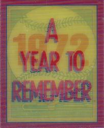1989 Score - Magic Motion: A Year to Remember #41 Joe Morgan: 1972 Front