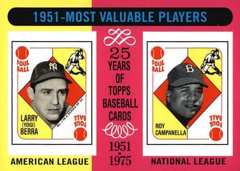 2010 Topps Update - The Cards Your Mom Threw Out #CMT140 1951 MVPs (Yogi Berra / Roy Campanella) Front