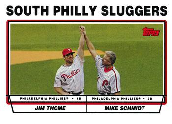 2010 Topps Update - The Cards Your Mom Threw Out #CMT169 South Philly Sluggers (Jim Thome / Mike Schmidt) Front