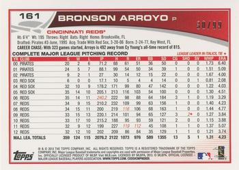 2013 Topps - Camo #161 Bronson Arroyo Back