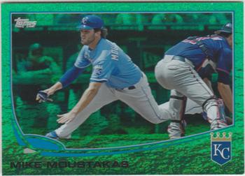 2013 Topps - Emerald Foil #100 Mike Moustakas Front