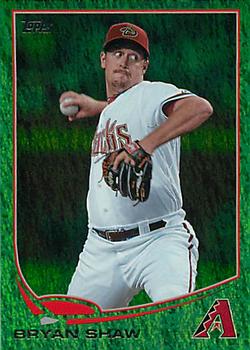 2013 Topps - Emerald Foil #101 Bryan Shaw Front
