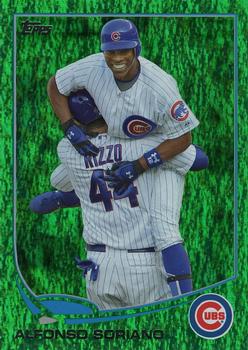 2013 Topps - Emerald Foil #584 Alfonso Soriano Front