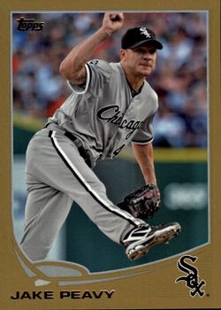 2013 Topps - Gold #458 Jake Peavy Front