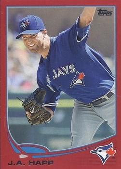 2013 Topps - Red #163 J.A. Happ Front