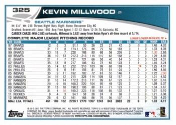 2013 Topps - Red #325 Kevin Millwood Back