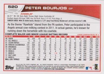 2013 Topps - Red #520 Peter Bourjos Back