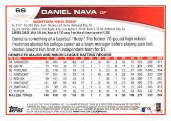 2013 Topps - Red #66 Daniel Nava Back