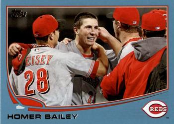2013 Topps - Blue #585 Homer Bailey Front