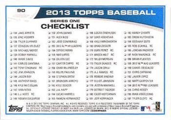 2013 Topps - Blue #90 Andy Pettitte Back