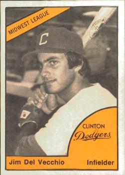 1977 TCMA Clinton Dodgers #0340 Jim Del Vecchio Front