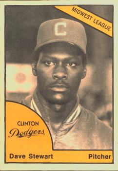 1977 TCMA Clinton Dodgers #0328 Dave Stewart Front
