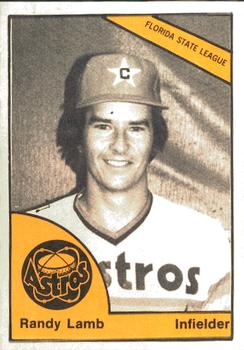 1977 TCMA Cocoa Astros #0088 Randy Lamb Front