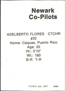 1977 TCMA Newark Co-Pilots #0568 Adalberto Flores Back