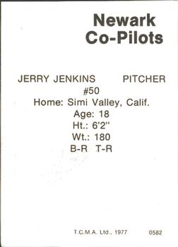1977 TCMA Newark Co-Pilots #0582 Jerry Jenkins Back