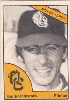 1977 TCMA Quad City Angels #0175 Keith Comstock Front