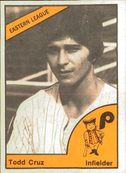 1977 TCMA Reading Phillies #0709 Todd Cruz Front