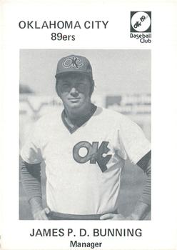 1976 Oklahoma City 89ers #14 James D. Bunning Front