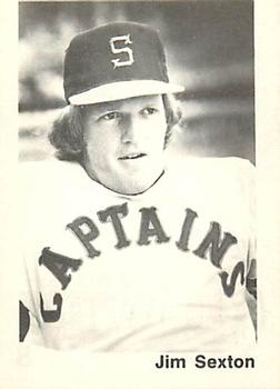 1976 TCMA Shreveport Captains #8 Jim Sexton Front